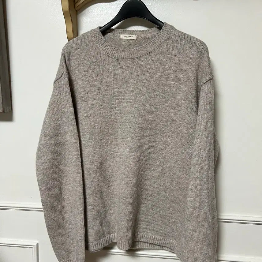 [BUNJANG] Alpaca Beige Knit Sweater / 알파카 니트