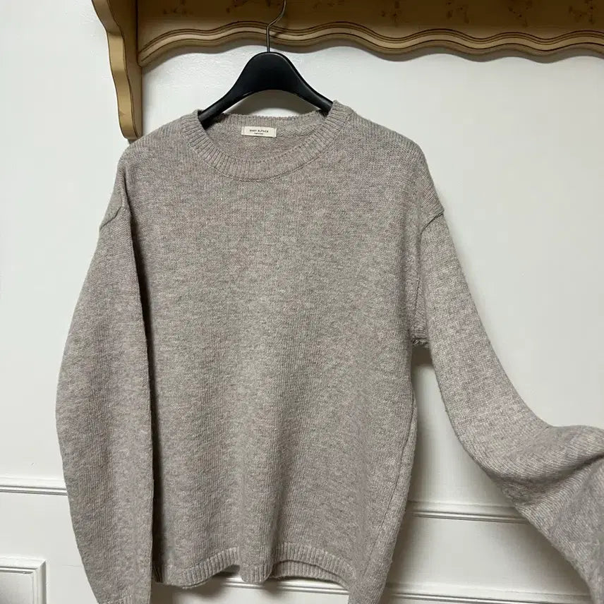 [BUNJANG] Alpaca Beige Knit Sweater / 알파카 니트