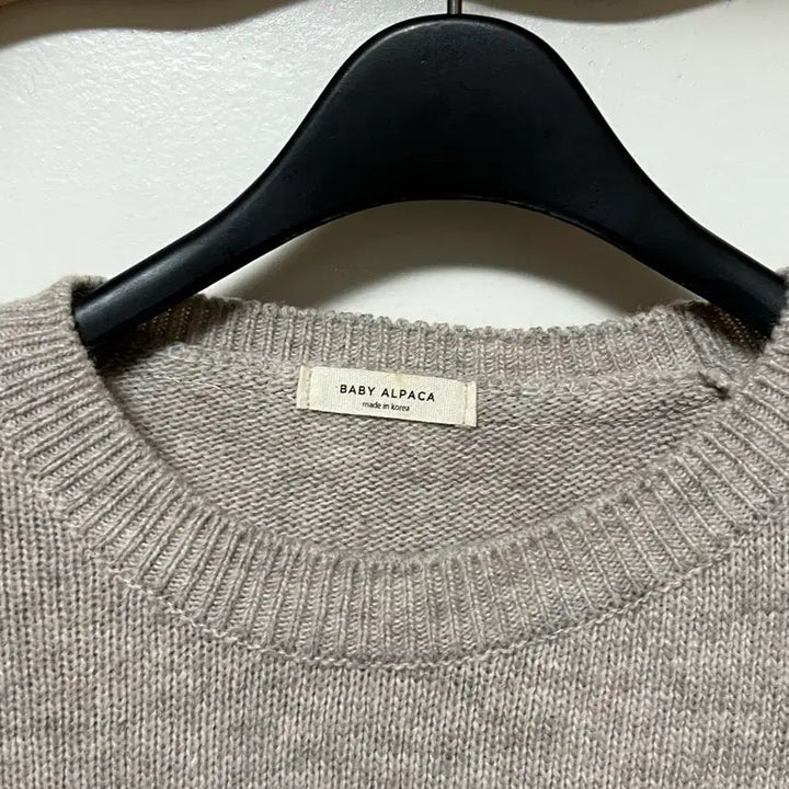 [BUNJANG] Alpaca Beige Knit Sweater / 알파카 니트