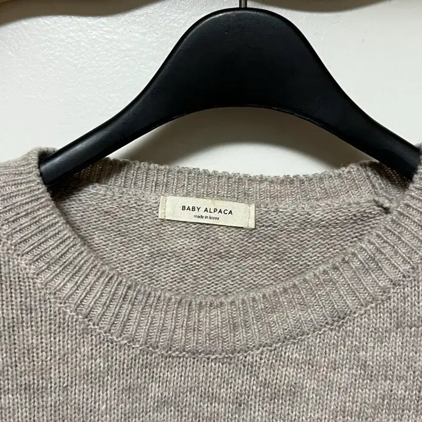 [BUNJANG] Alpaca Beige Knit Sweater / 알파카 니트