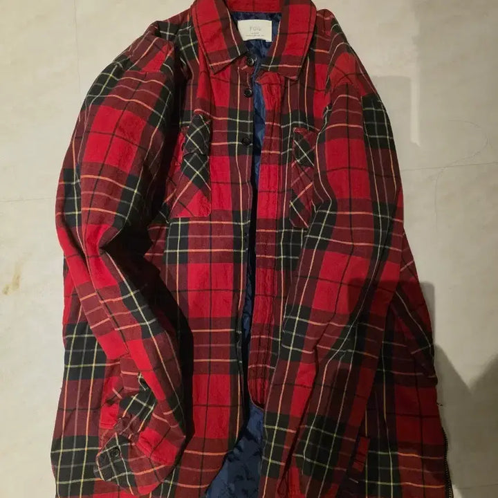[BUNJANG] Fear of God Flannel Quilted Shirt Jacket M / Fear of God FOG 피어오브갓 플란넬 퀼팅 셔츠 자켓 M