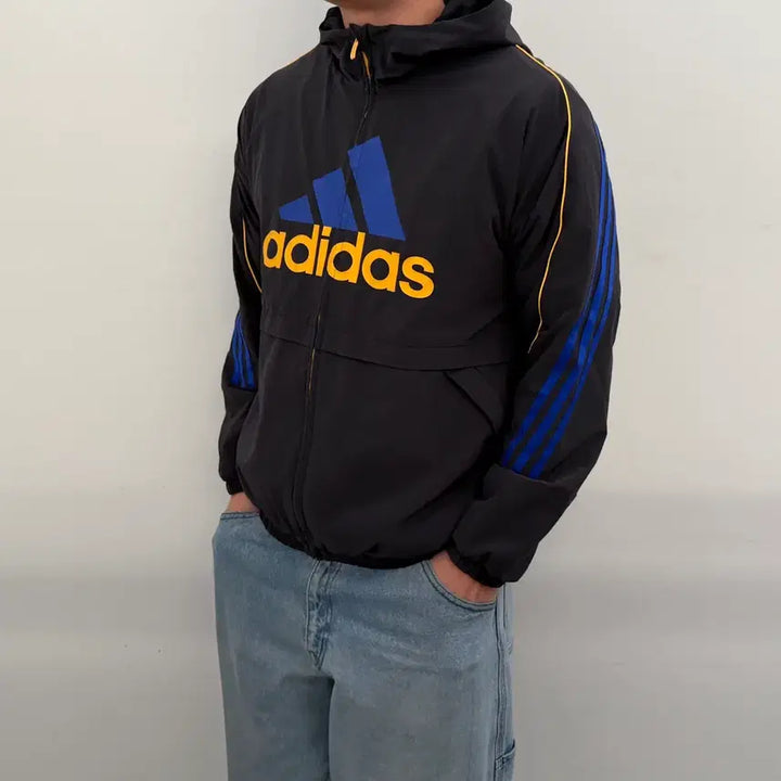 [BUNJANG] Adidas Big Logo Windbreaker Jacket / 아디다스 빅로고 바람막이