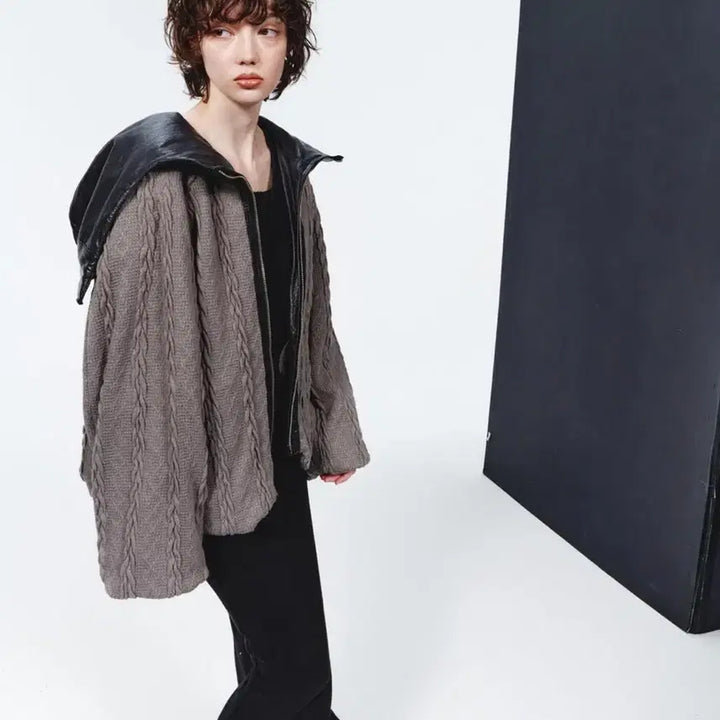 [BUNJANG] OddlyWorkshop Debris Reversible Hooded Bomber Jacket / 오들리워크샵 Debris Reversible Hooded Bomber