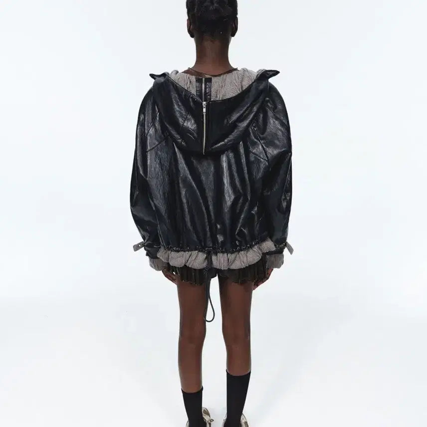 [BUNJANG] OddlyWorkshop Debris Reversible Hooded Bomber Jacket / 오들리워크샵 Debris Reversible Hooded Bomber
