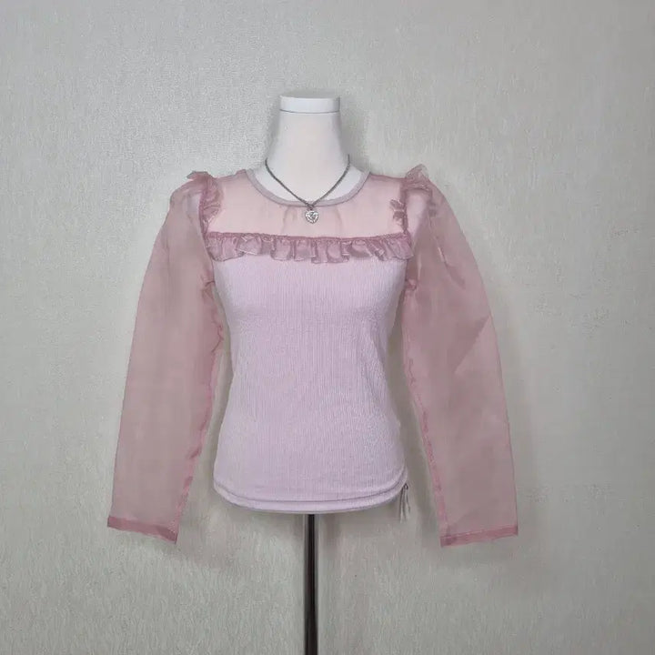 [BUNJANG] Ancruse Pink Blouse Top / 새상품) 앙크루즈 핑크 블라우스 갸루 히메갸루 로걀 핀터레스트 핀터깔 탑