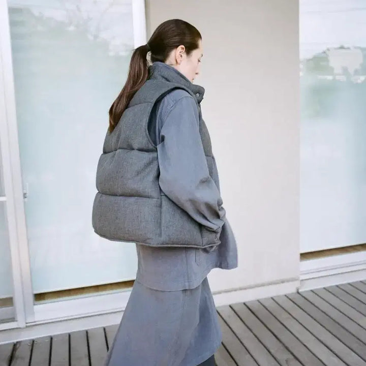 [BUNJANG] LFM Cotton A-Line Skirt (Blue / M) / LFM 코튼 A라인 스커트 (블루 / M)