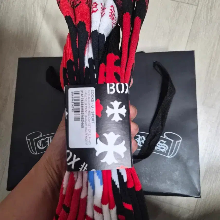 [BUNJANG] Chrome Hearts Patterned Socks / 크롬하츠 양말