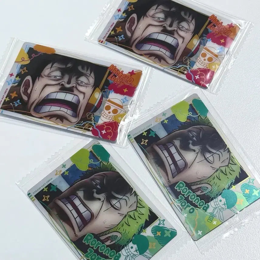 [BUNJANG] One Piece Luffy & Zoro Itajaga Photocard Bundle Set / 2장 세트) 원피스 카드 루피 조로 이타쟈가 포카 웨하스 가챠 굿즈 지류