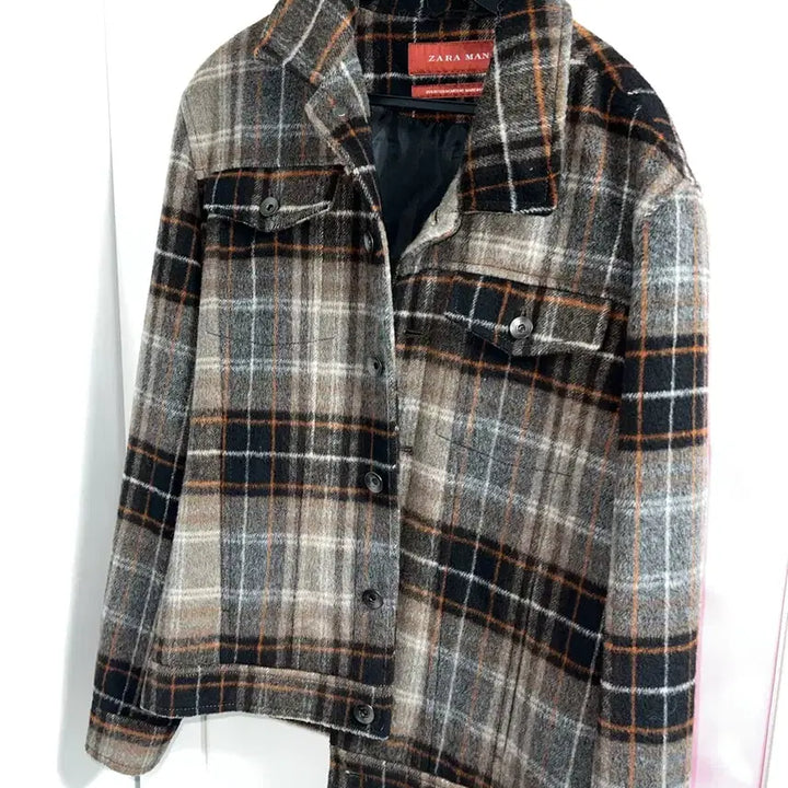 [SOLD OUT] 자라 맨 체크 셔츠 자켓 M