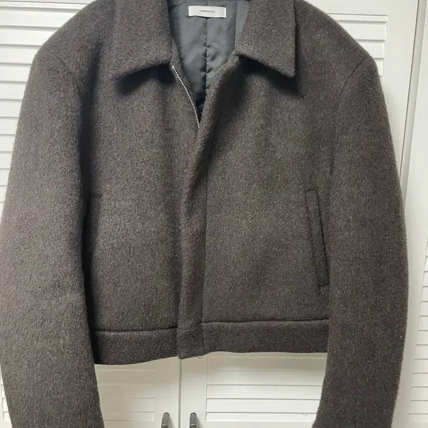 [BUNJANG] Nono Deul Wool Crop Jacket Brown / (OS)논노드 울 크롭 자켓 브라운
