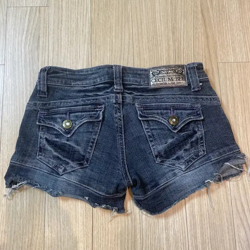 [BUNJANG] Cecil McBee Denim Hot Pants / Cecil McBee 세실맥비 퍼플&실버 데님 핫팬츠