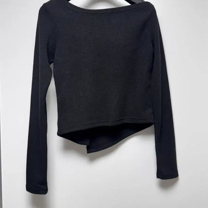 [BUNJANG] Unbranded Slit Detail T-shirt / 골지 절개 티셔츠 (새상품)