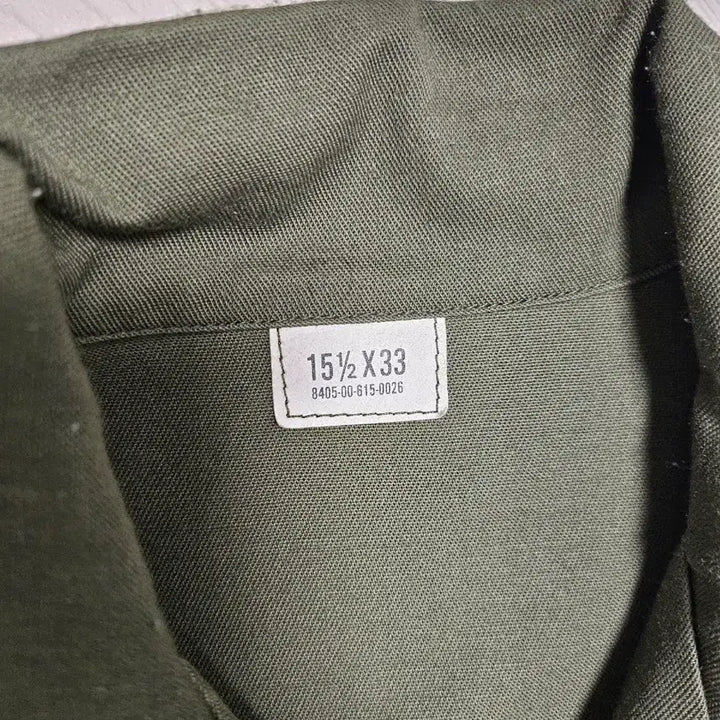 [BUNJANG] OG107 Military Shirt Khaki / OG107 15 1/2 100 밀리터리 셔츠 카키