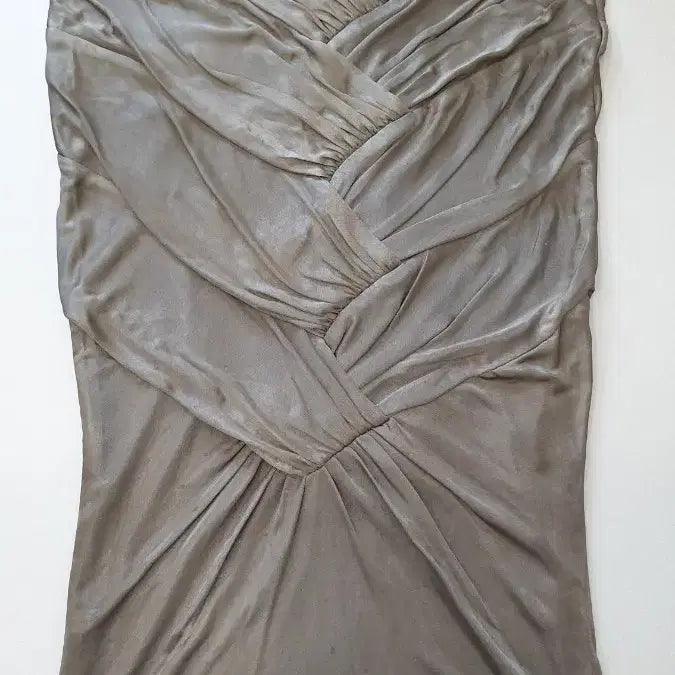 [BUNJANG] Gucci Khaki Shirred Midi Skirt / GUCCI 구찌 정품 카키 셔링 미디 스커트