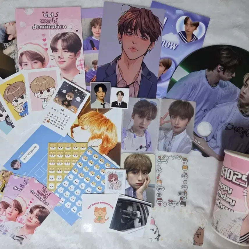 [BUNJANG] Stray Kids Lee Know 2021 Birthday Cafe Special Goods / 2021 리노 생카 특전 굿즈 비공굿 양도