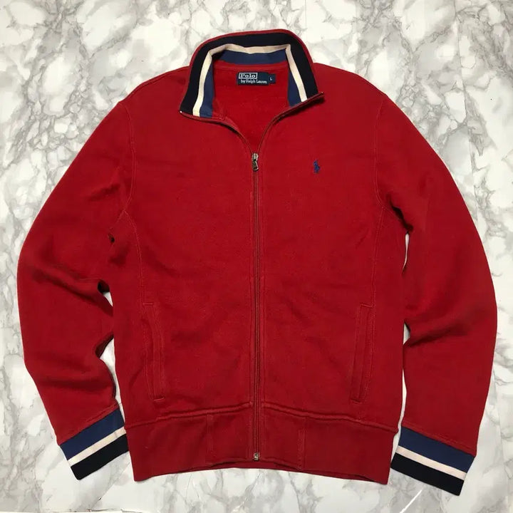 [BUNJANG] Polo Ralph Lauren Deep Red Zip-Up Jacket / 폴로 랄프로렌 집업 자켓 딥레드