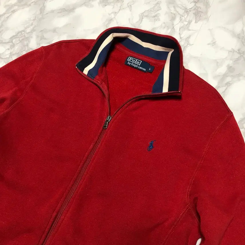 [BUNJANG] Polo Ralph Lauren Deep Red Zip-Up Jacket / 폴로 랄프로렌 집업 자켓 딥레드