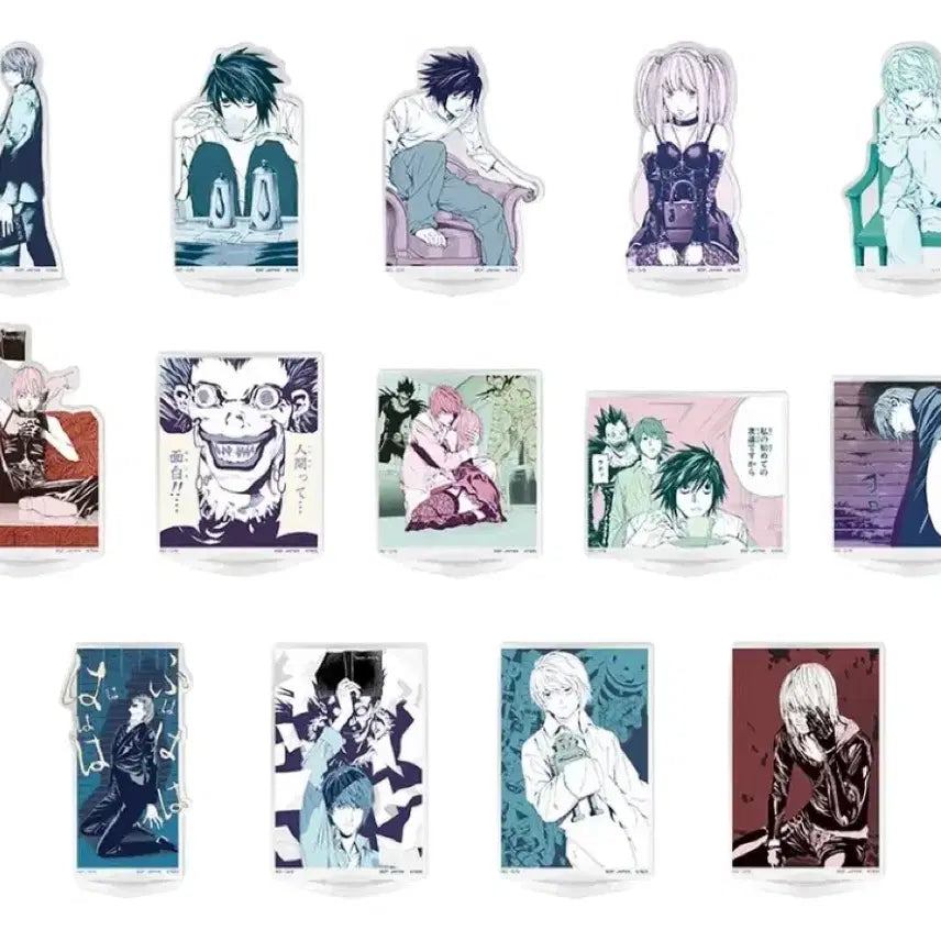 [BUNJANG] Death Note Ichiban Kuji Acrylic Stand Sticker Bundle Set / 데스노트 제일복권 이치방쿠지 G상 아크릴 스탠드 I상 스티커 미개봉 일괄