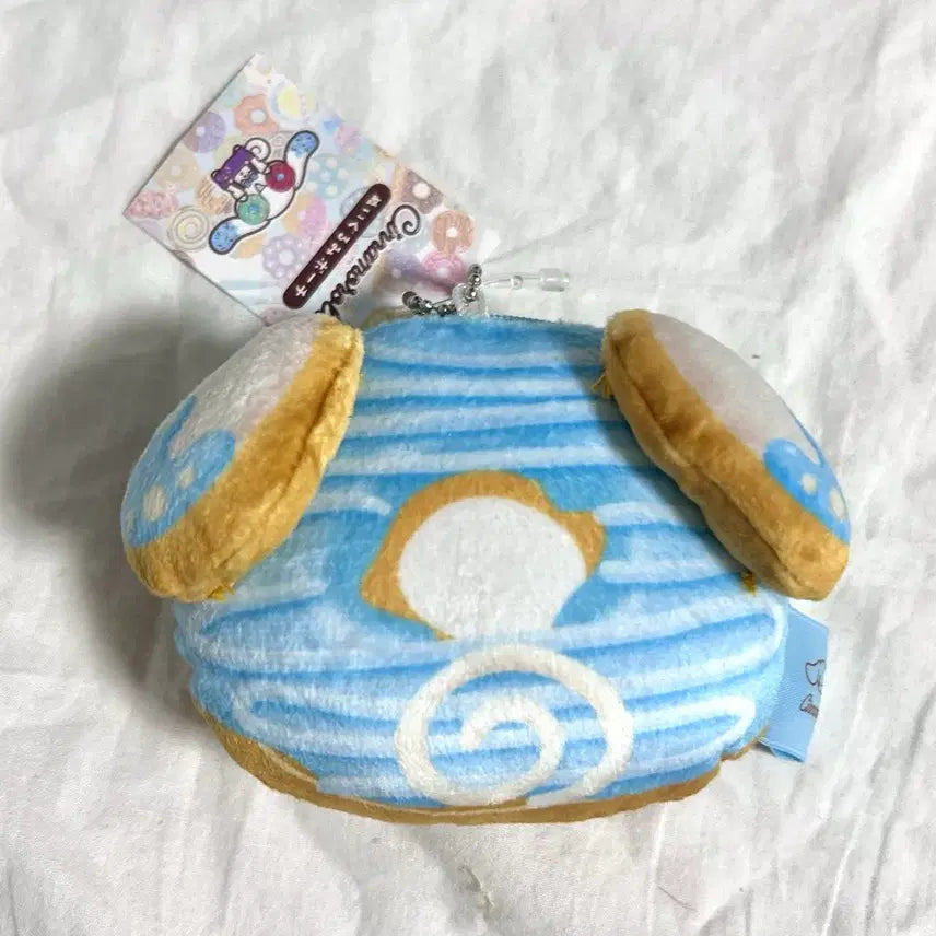 [BUNJANG] Sanrio Cinnamoroll Coin Pouch Doll Keyring / 산리오 시나모롤 동전 파우치 인형 키링 도넛 리본