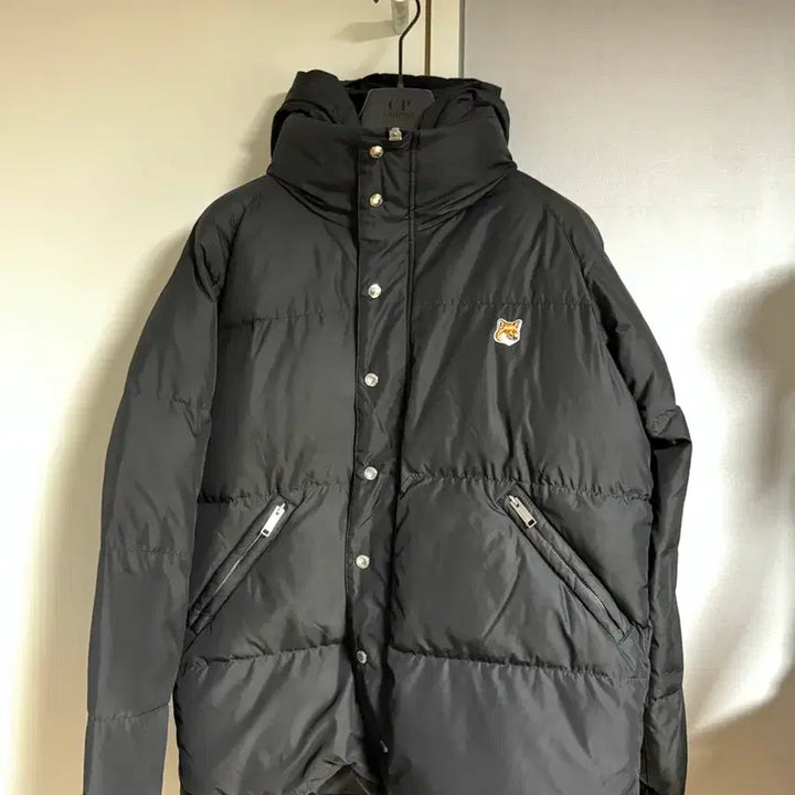 [BUNJANG] Maison Kitsune Hooded Padded Jacket Black / [L] 메종키츠네 후드 패딩 블랙
