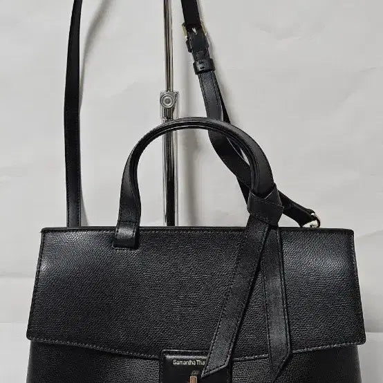 [BUNJANG] Samantha Thavasa Black Shoulder Tote Bag / 사만사타바사 블랙 가방 숄더백 토트백