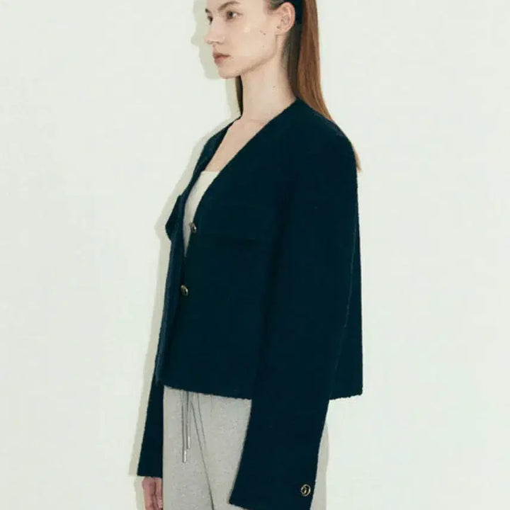 [BUNJANG] Rave Button Tweed Jacket / 레이브 버튼 트위드 자켓