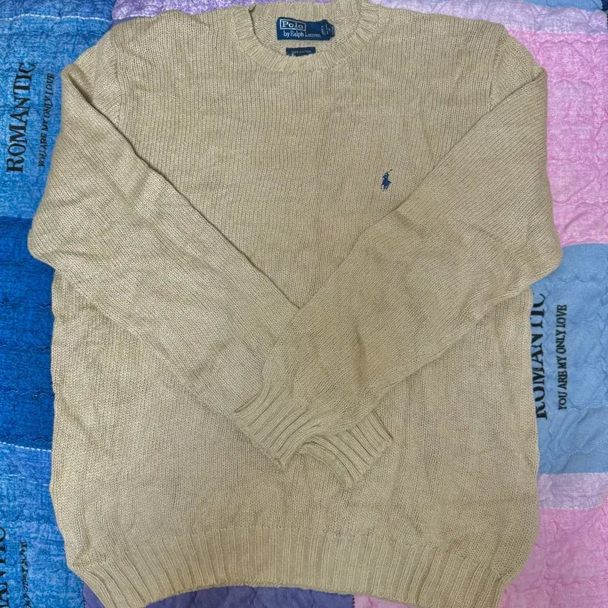 [BUNJANG] Polo Ralph Lauren Knit Sweater Beige / 폴로 랄프로렌 니트 스웨터 베이지