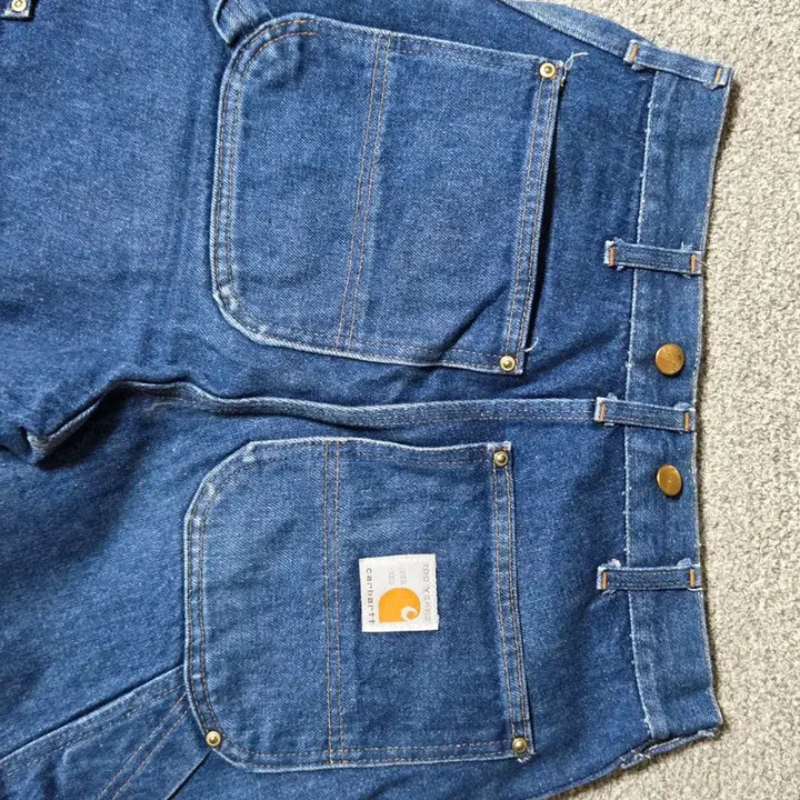 [BUNJANG] Carhartt 100th Anniversary Double Knee Denim Pants / Rare 80s 칼하트 100주년 더블니