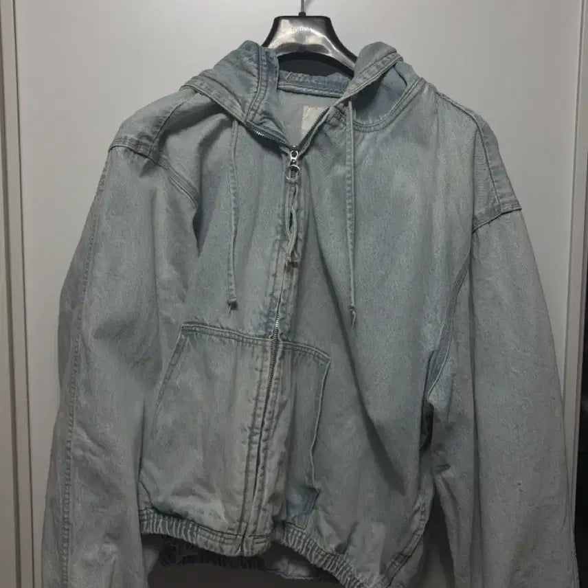 [BUNJANG] ZARA Denim Hoodie Jacket / 자라 후디 데님 재킷 후드 집업 점퍼
