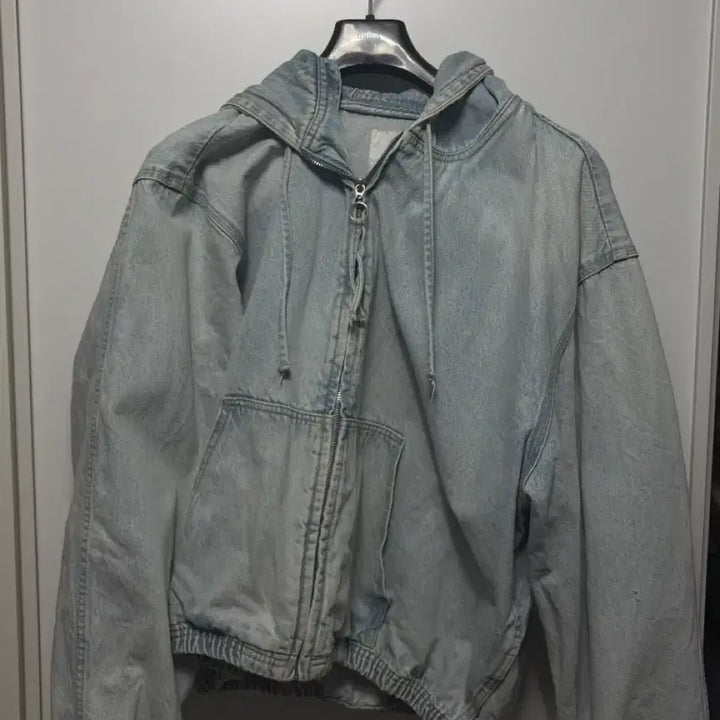 [BUNJANG] ZARA Denim Hoodie Jacket / 자라 후디 데님 재킷 후드 집업 점퍼