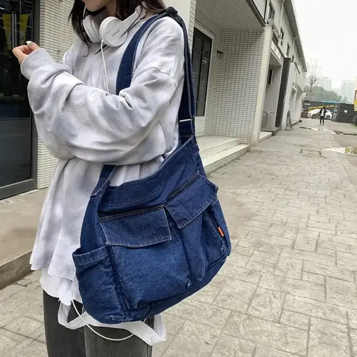 [BUNJANG] NCT Dream 7llin' Denim Bag / 엔시티드림 칠드림 라벨 가방 데님가방