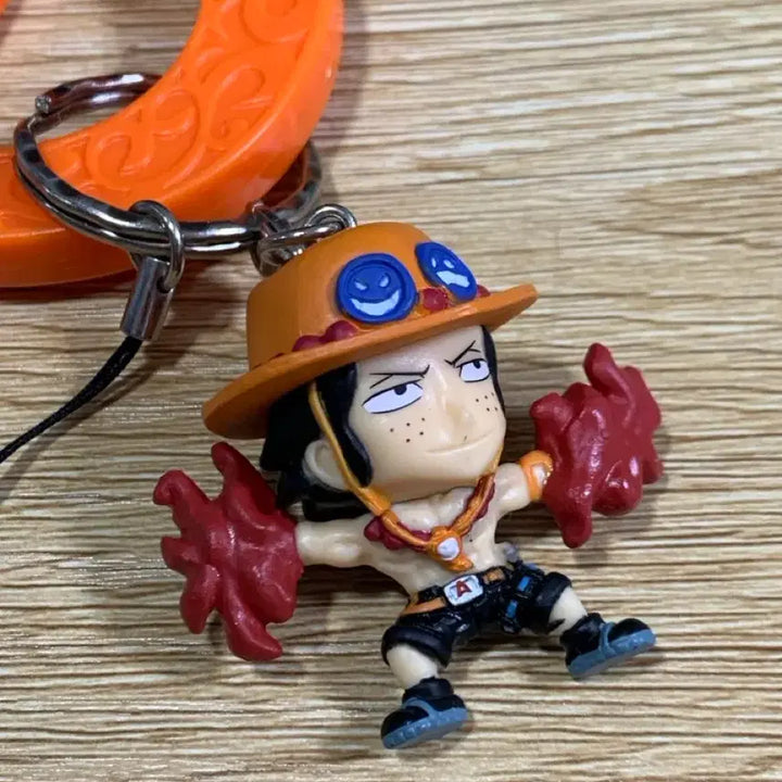 [BUNJANG] One Piece Ace Figure Keyring / 원피스 에이스 피규어 키링