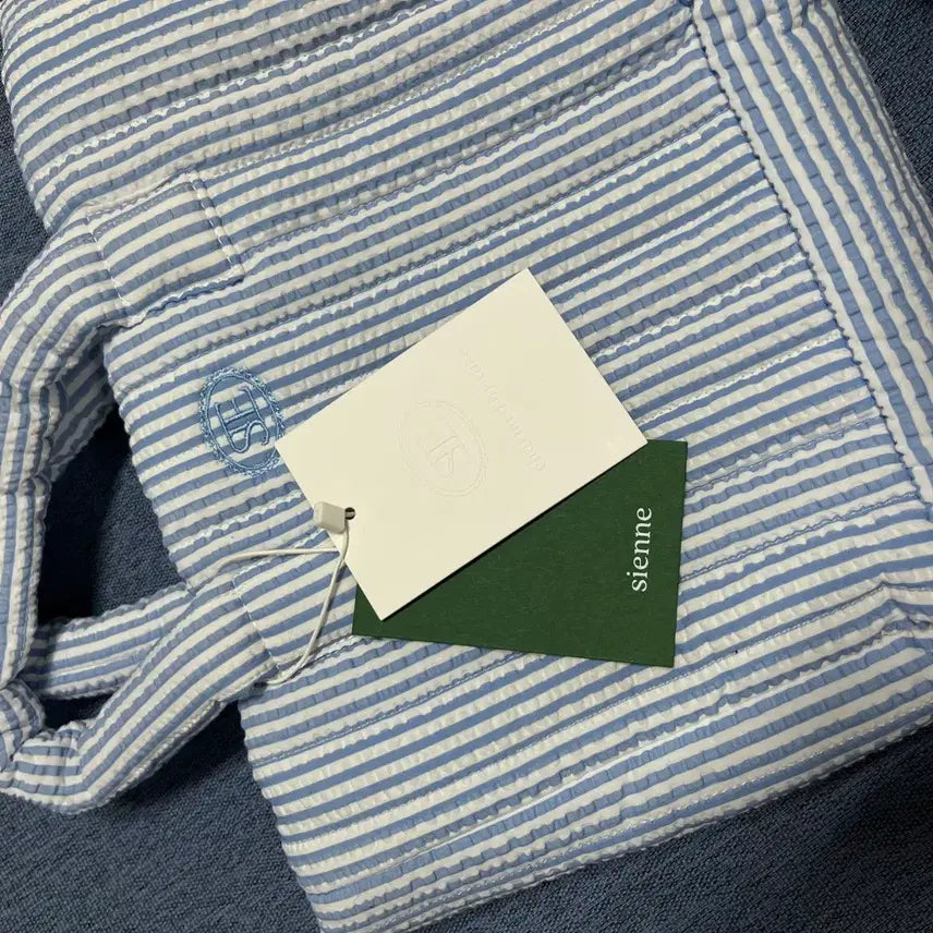 [BUNJANG] Sienne Seersucker Padded Bag / [새상품] 시엔느 시어서커 패딩백 가방