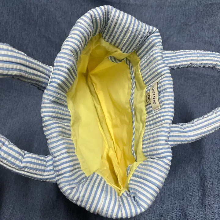 [BUNJANG] Sienne Seersucker Padded Bag / [새상품] 시엔느 시어서커 패딩백 가방