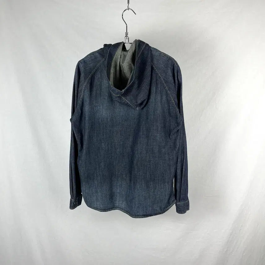 [BUNJANG] Vintage Denim Hooded Shirt / Vintage 데님 후드 셔츠