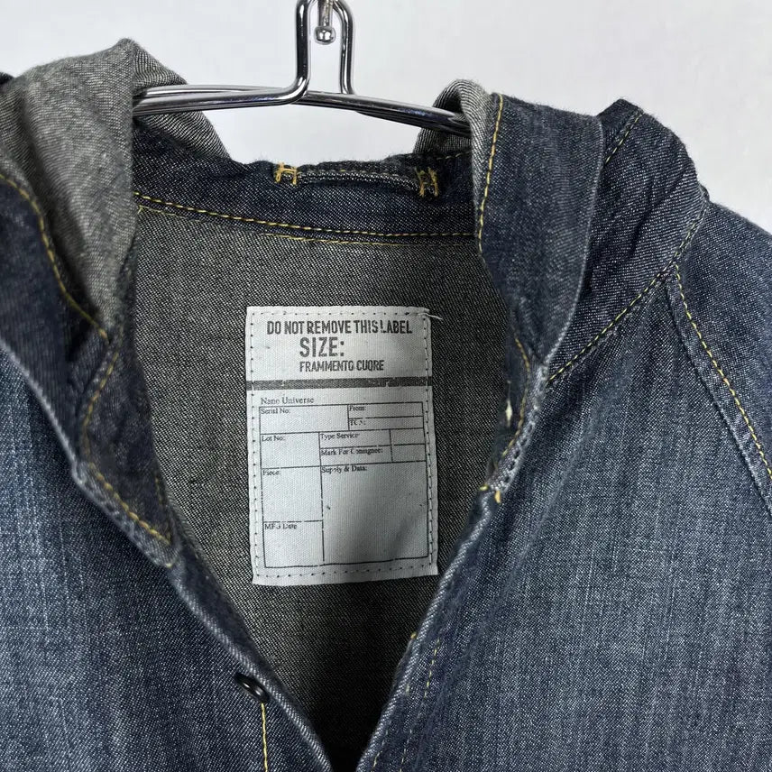 [BUNJANG] Vintage Denim Hooded Shirt / Vintage 데님 후드 셔츠