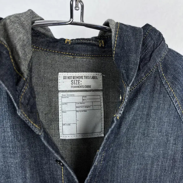 [BUNJANG] Vintage Denim Hooded Shirt / Vintage 데님 후드 셔츠