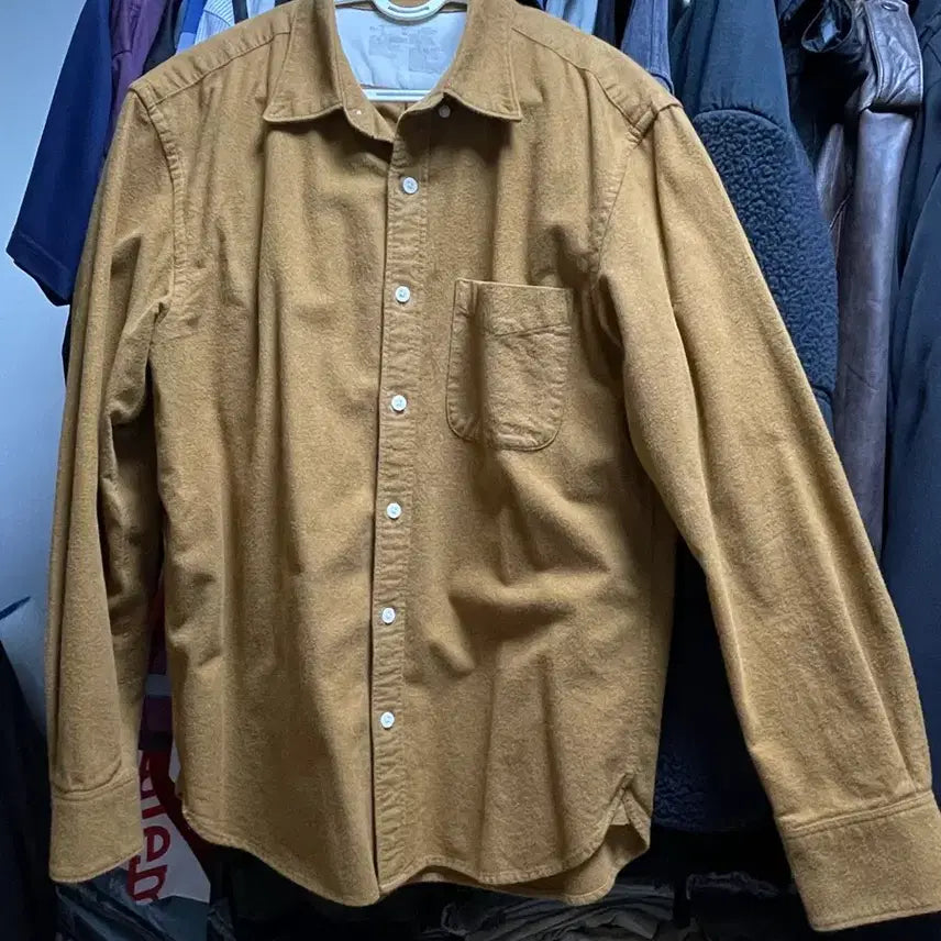 [BUNJANG] MUJI Button Down Shirt Brown L / 무인양품 버튼 다운 셔츠 (브라운 L)