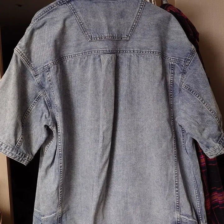 [BUNJANG] Juun.J 24SS Core Denim Short Sleeve Shirt Blue / [46/105] 준지 24SS 코어 데님 숏슬리브 셔츠 블루