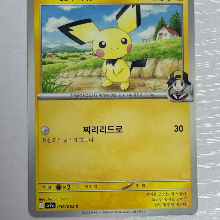 [BUNJANG] Pikachu Cute Pokémon Card / [귀여운 포켓몬 카드] 심향의 피츄