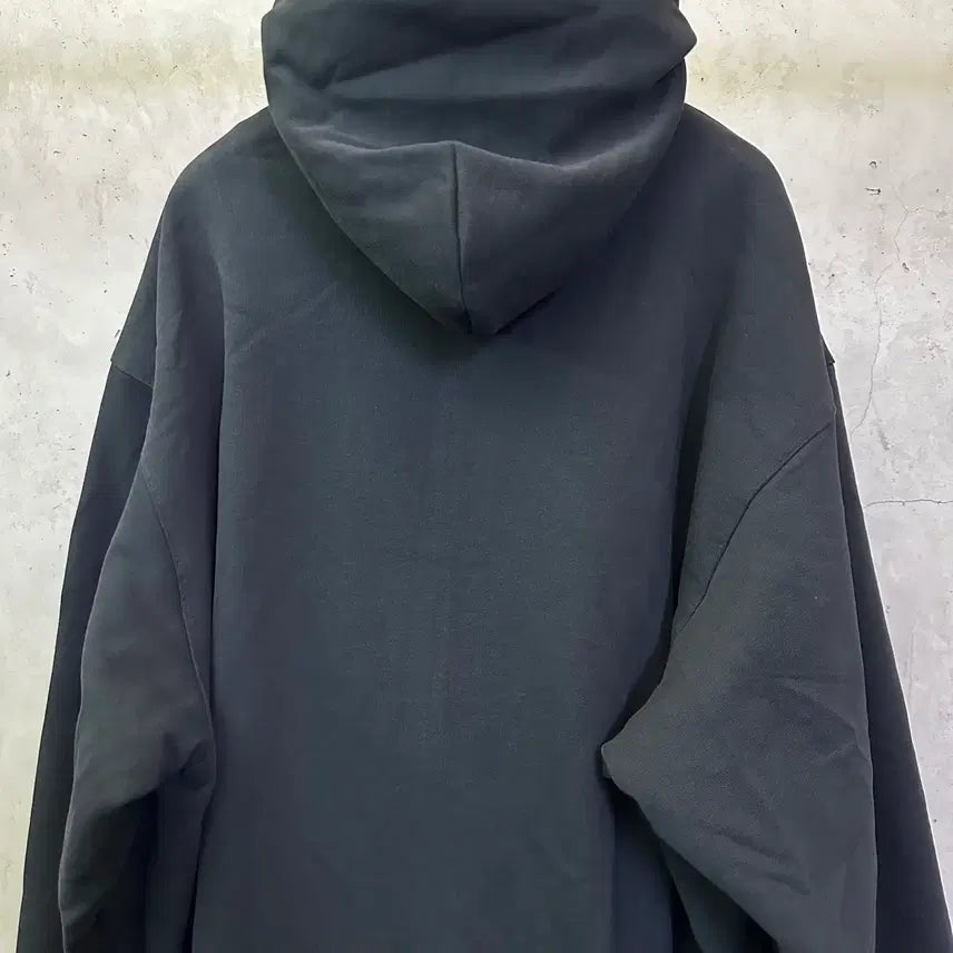 [BUNJANG] Balenciaga Men's Reversible Check Black Hoodie Zip-up / [S]발렌시아가 양면용 남성 체크 블랙 후드 집업