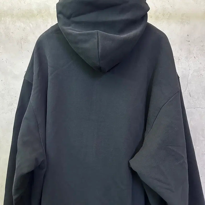 [BUNJANG] Balenciaga Men's Reversible Check Black Hoodie Zip-up / [S]발렌시아가 양면용 남성 체크 블랙 후드 집업