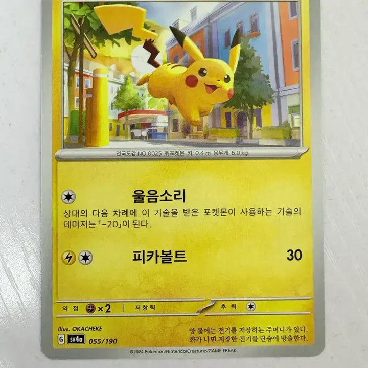 [BUNJANG] Pokemon Pikachu Card / [귀여운 포켓몬 카드] 피카츄