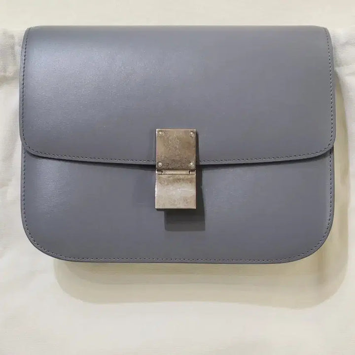 [BUNJANG] Celine Classic Box Medium Gray Handbag / 셀린느 클래식 박스 미디엄 그레이
