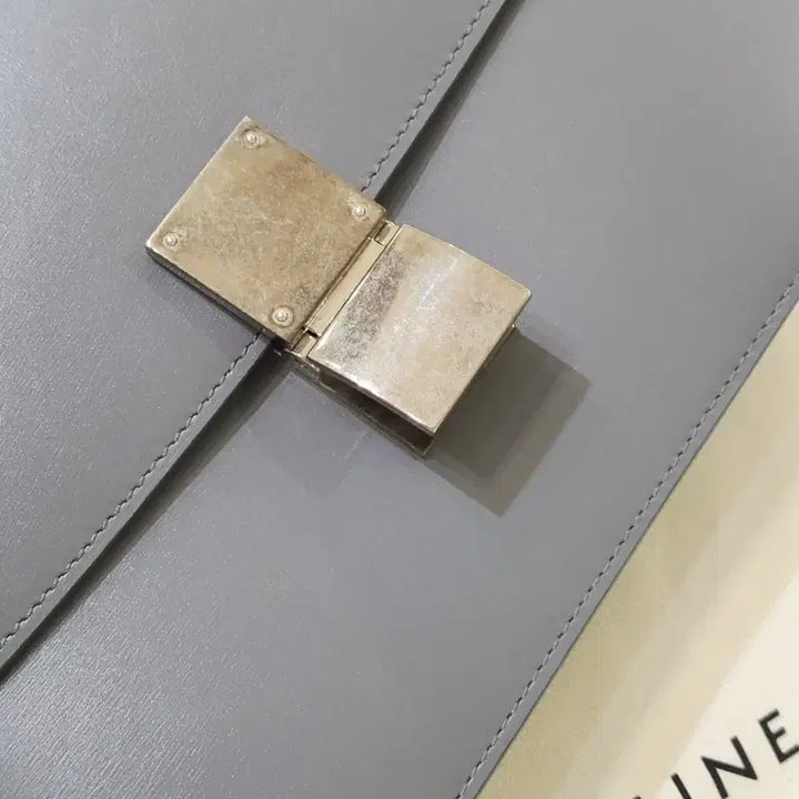 [BUNJANG] Celine Classic Box Medium Gray Handbag / 셀린느 클래식 박스 미디엄 그레이