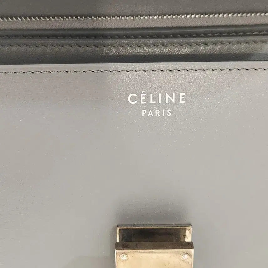 [BUNJANG] Celine Classic Box Medium Gray Handbag / 셀린느 클래식 박스 미디엄 그레이