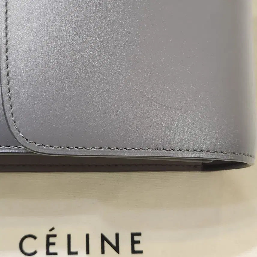 [BUNJANG] Celine Classic Box Medium Gray Handbag / 셀린느 클래식 박스 미디엄 그레이