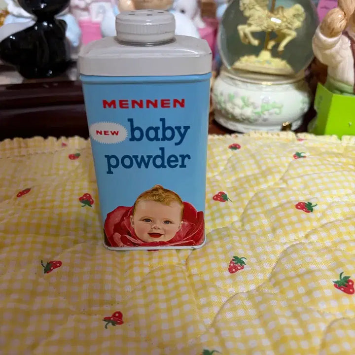 [BUNJANG] Vintage Mennen Baby Tin Powder Container Object / 빈티지 베이비 틴 파우더 오브제