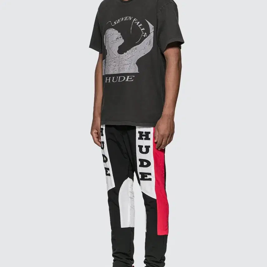 [BUNJANG] RHUDE Black Racing Pants / RHUDE 블랙 레이싱 팬츠