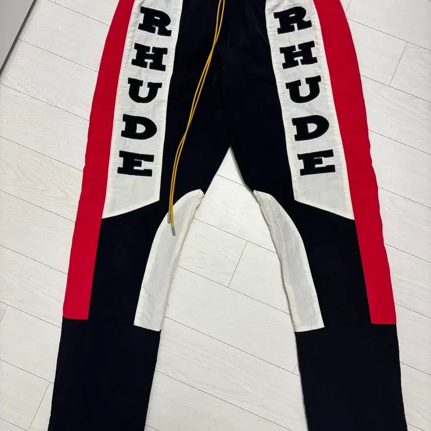 [BUNJANG] RHUDE Black Racing Pants / RHUDE 블랙 레이싱 팬츠